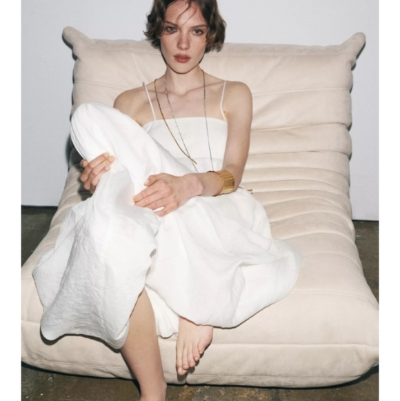 Zara Strapless White Dress - Picture 2 of 6